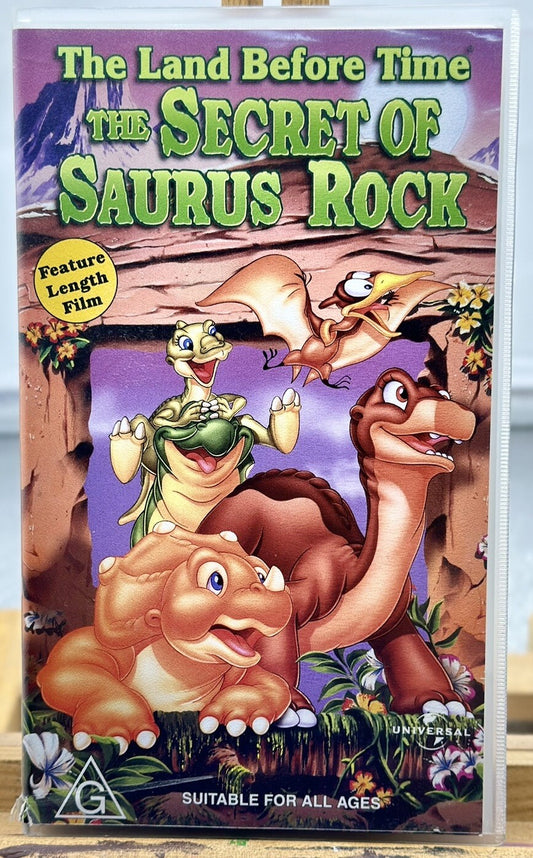 The Land Before Time The Secret Of Saurus Rock - VHS Video Tape - In GC - 5374
