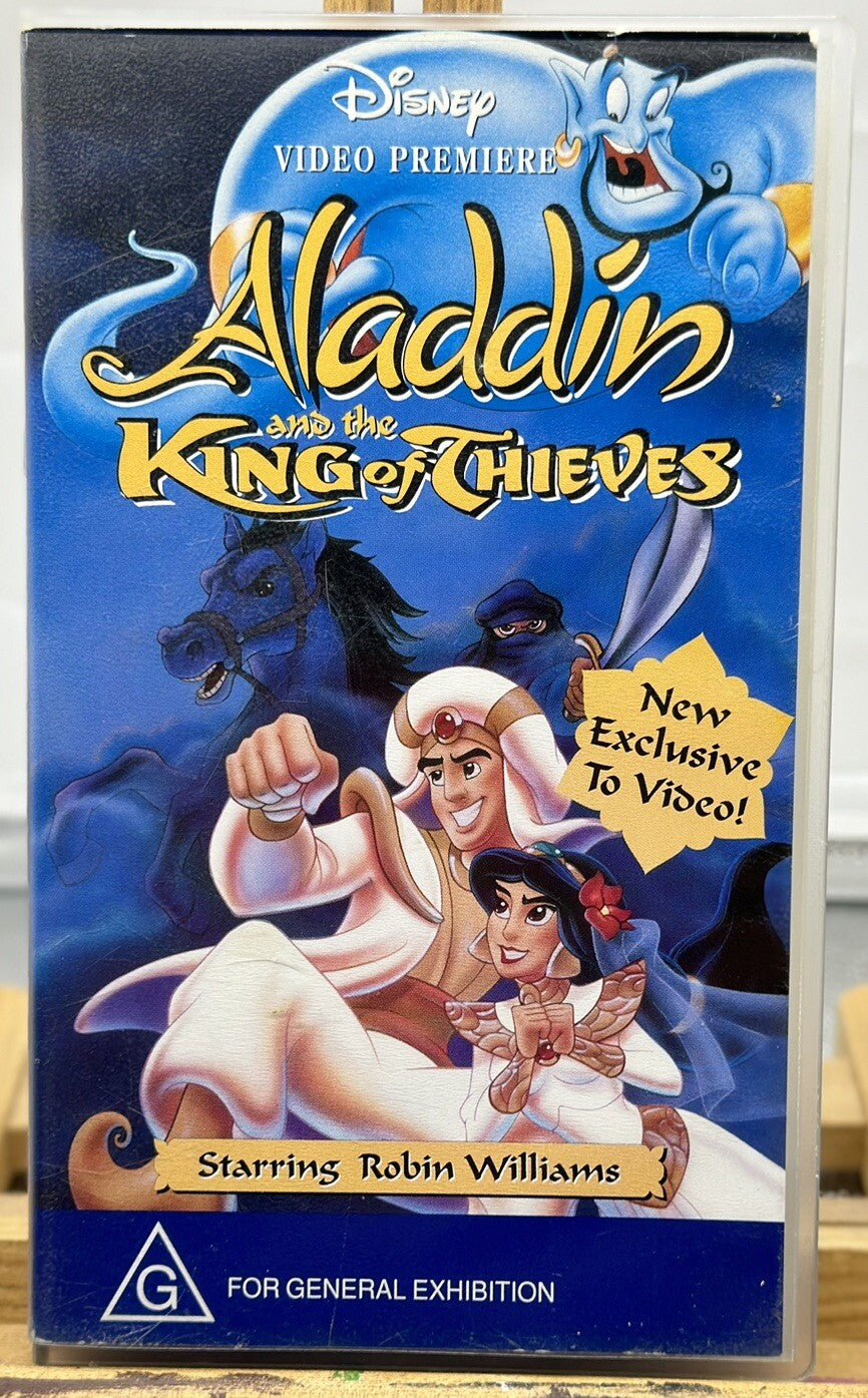 Aladdin And The King Of Thieves - Walt Disney - VHS Video Tape - In GC - 5480