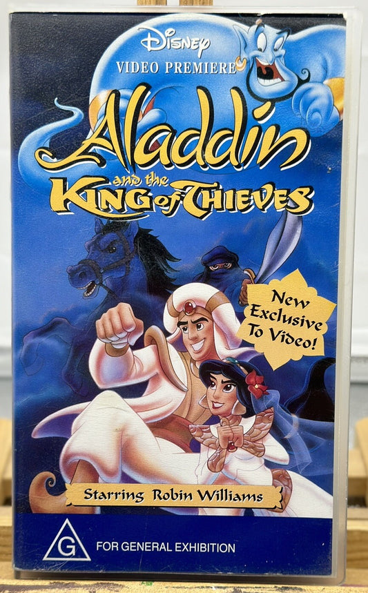 Aladdin And The King Of Thieves - Walt Disney - VHS Video Tape - In GC - 5480