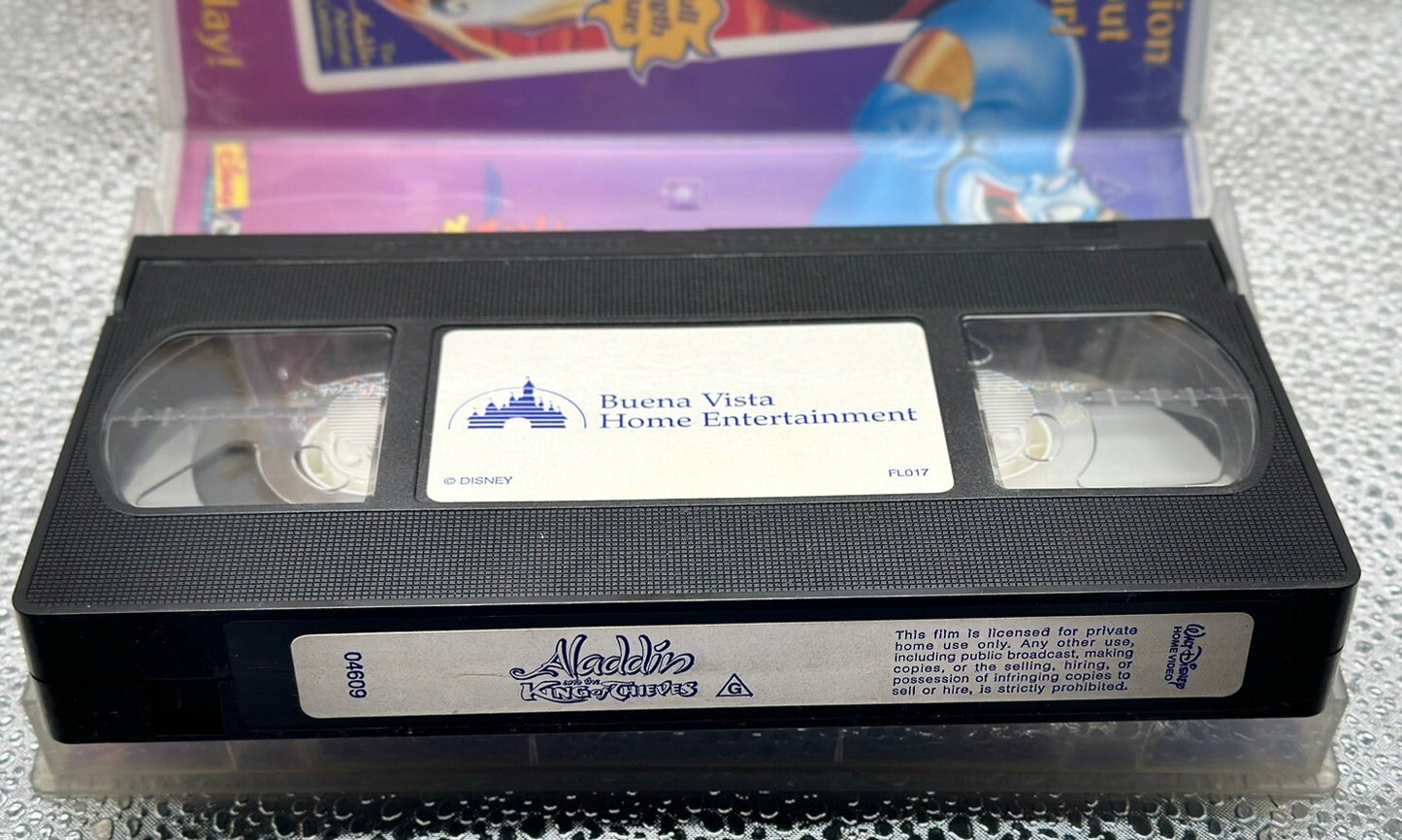 Aladdin And The King Of Thieves - Walt Disney - VHS Video Tape - In GC - 5480