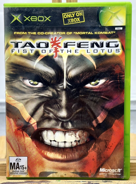Tao Feng Fist Of The Lotus - Microsoft Xbox In Good Condition - 4907