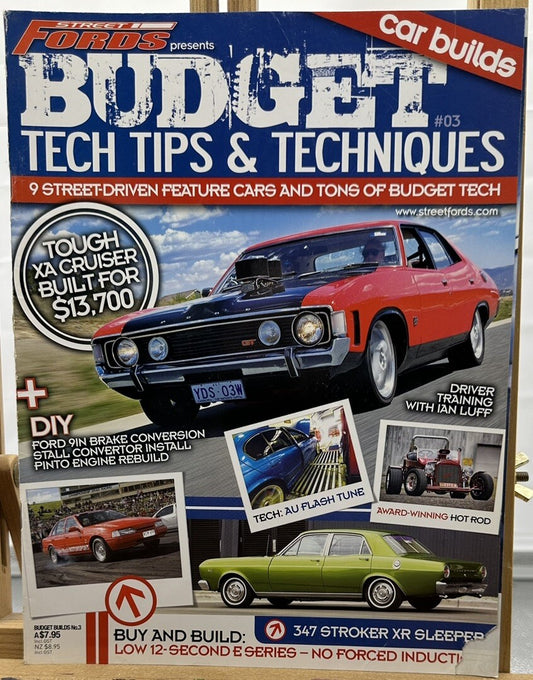 Street Fords Budget Tech Tips & Techniques Issue 3 Magazine In OK Condition