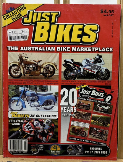 Just Bikes Issue 236 - February 2009 - Magazine In OK Condition