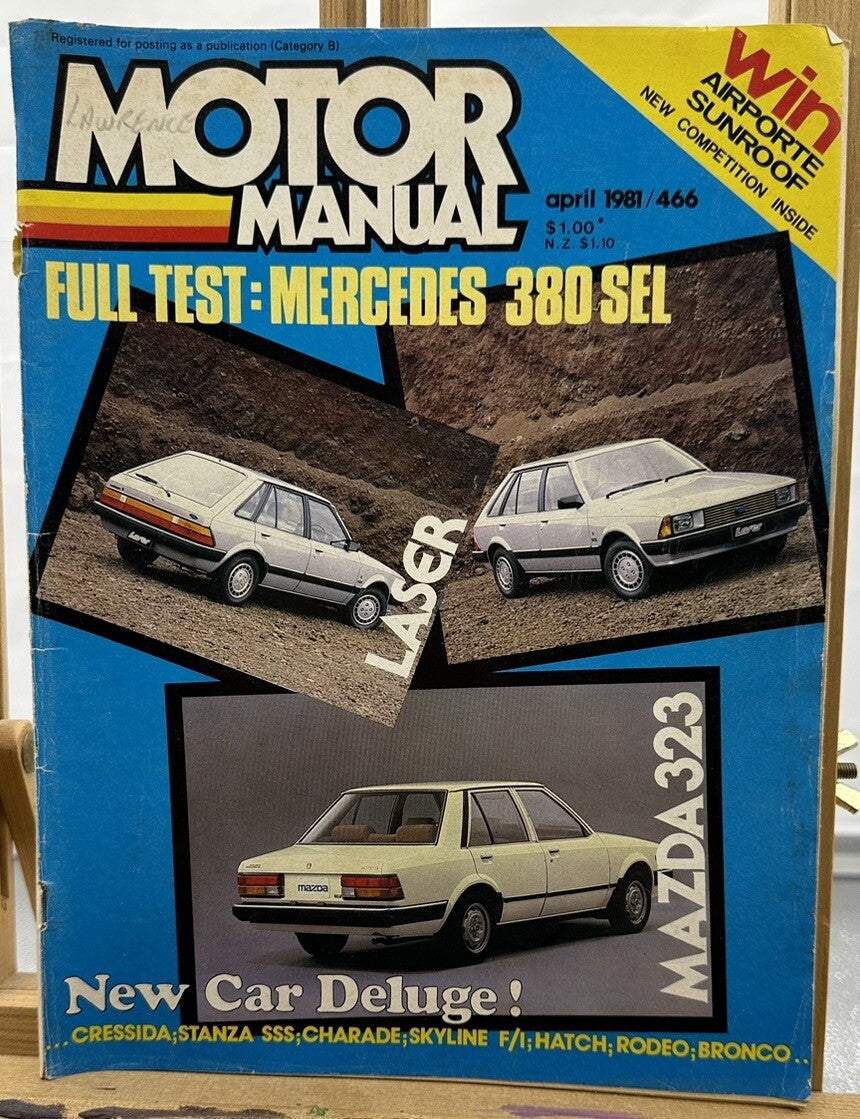 Motor Manual Magazine - April  1981 #466 - Vintage Magazine In Ok Condition