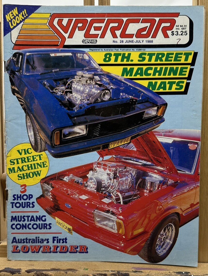 Graffiti Supercar Magazine - June / July 1988 No.28 - In Ok Condition