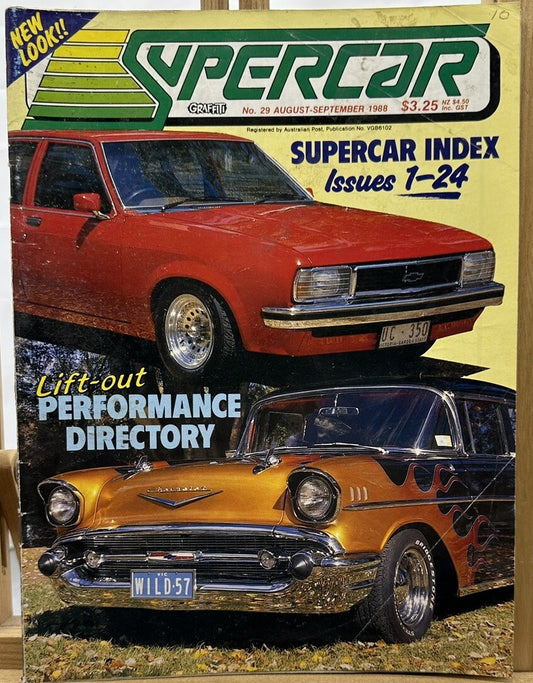 Graffiti Supercar Magazine - August / September 1988 No.29 - In Ok Condition