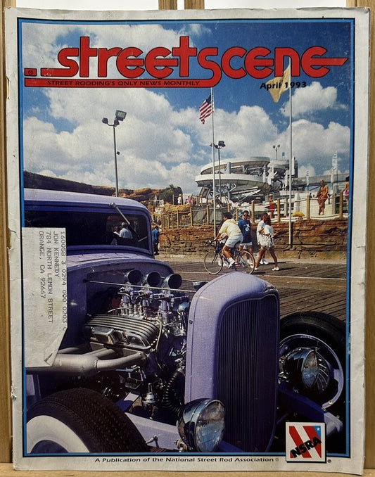 Street Scene Street Rodding's Only News Monthly Magazine April 1993 Ok Condition