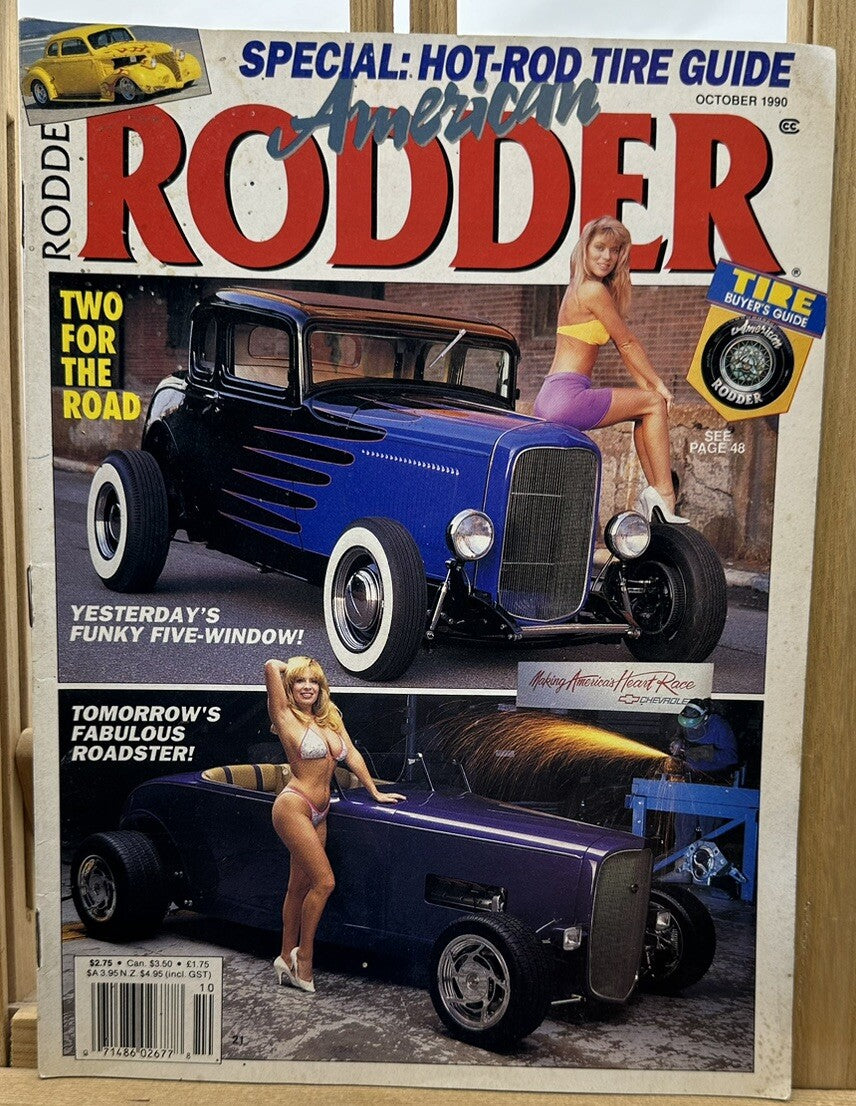 American Rodder Magazine - October 1990 - In Ok Condition