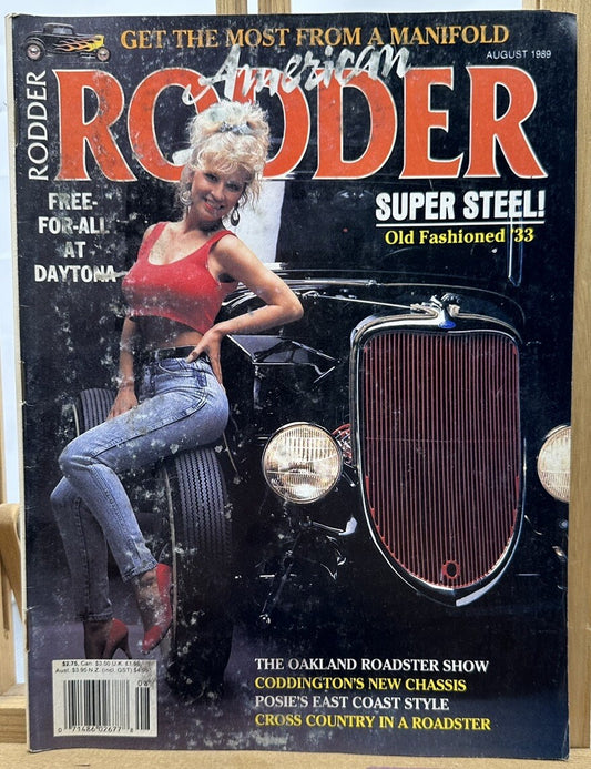 American Rodder Magazine - August 1989 - In Ok Condition