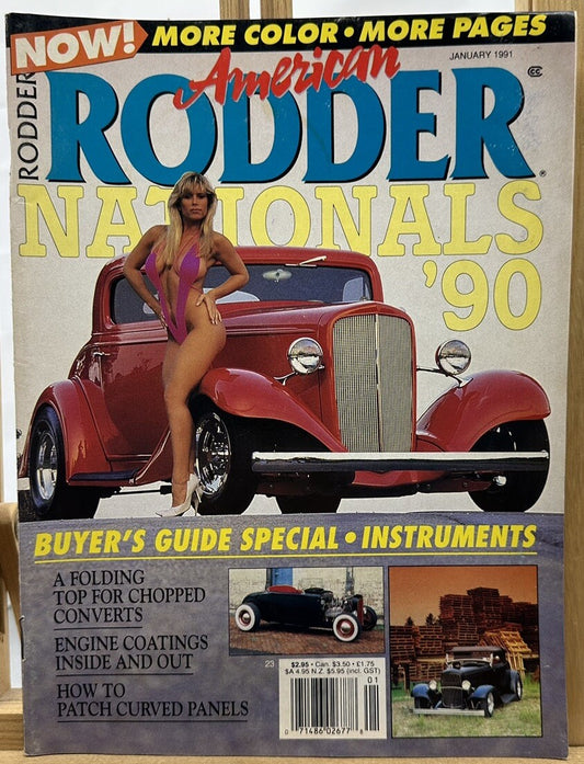 American Rodder Magazine - January 1991 - In Ok Condition