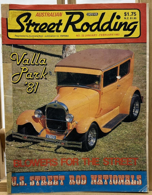 Australian Street Rodding Magazine - January / February 1982 No.22 Ok Condition