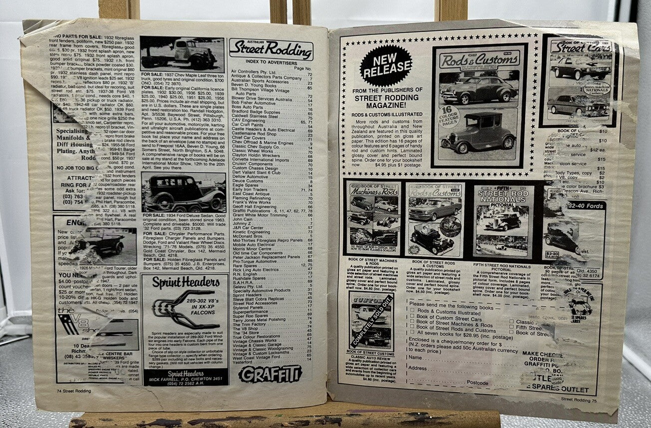 Australian Street Rodding Magazine - March / April 1985 No.41 - In Ok Condition