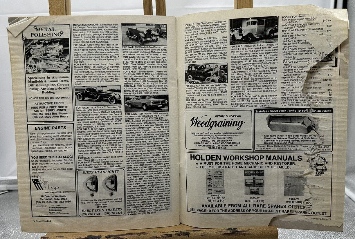 Australian Street Rodding Magazine - March / April 1985 No.41 - In Ok Condition