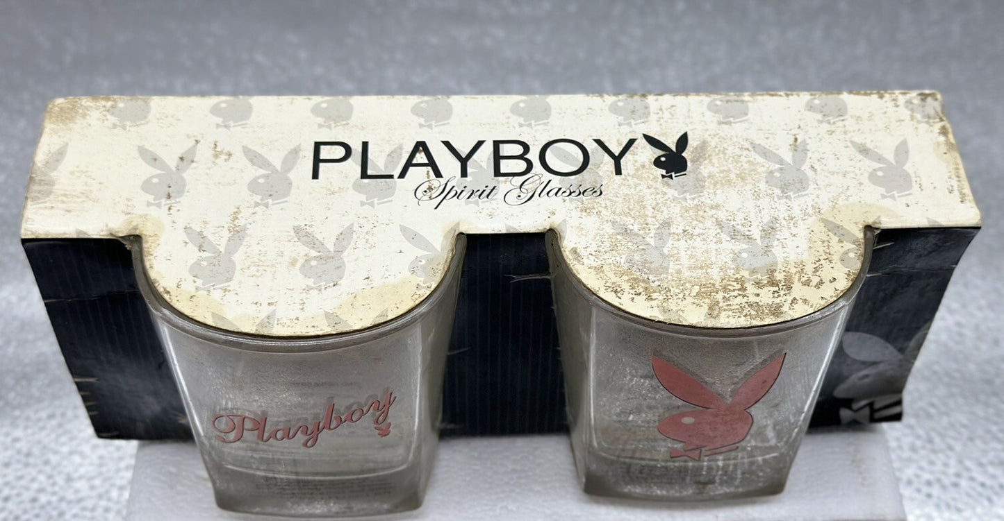 Playboy 9cm Spirit Glasses 2009 - New Old Stock 5261