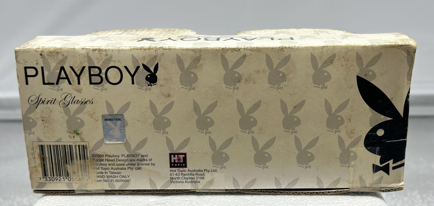 Playboy 9cm Spirit Glasses 2009 - New Old Stock 5261