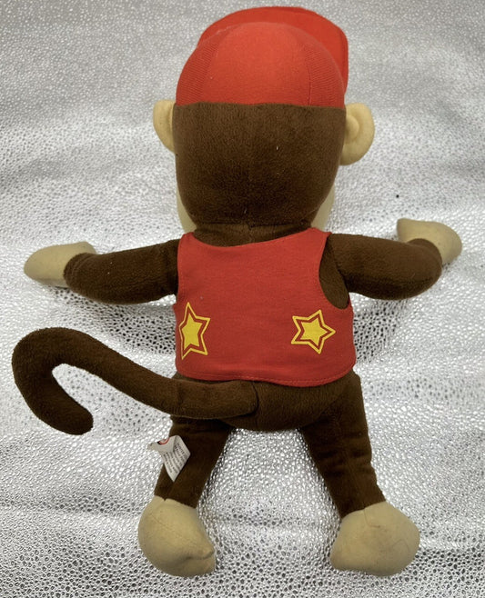 Official Diddy Kong 40cm Plush Toy Nintendo 2008 Mario Brothers Donkey Kong