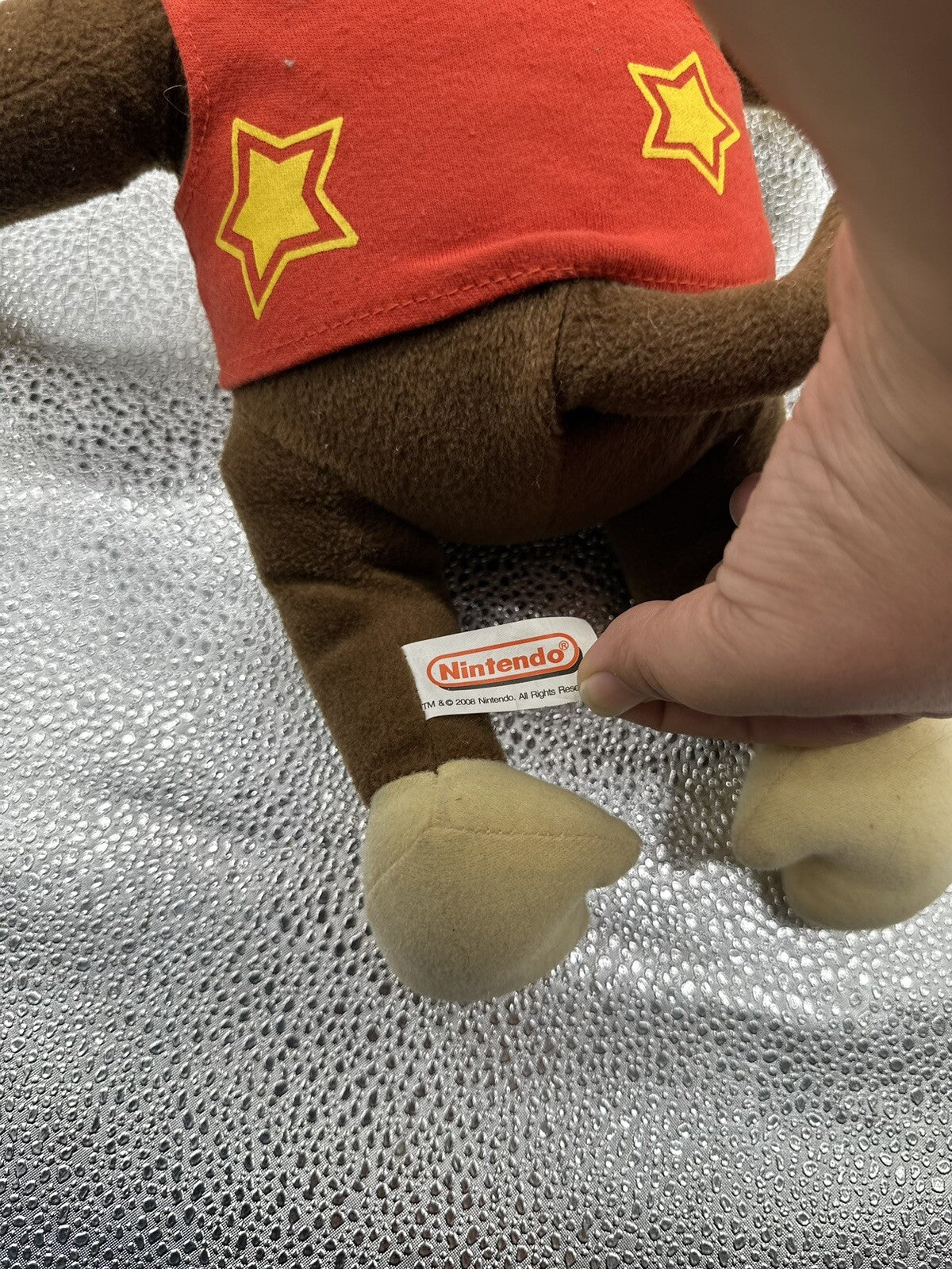 Official Diddy Kong 40cm Plush Toy Nintendo 2008 Mario Brothers Donkey Kong