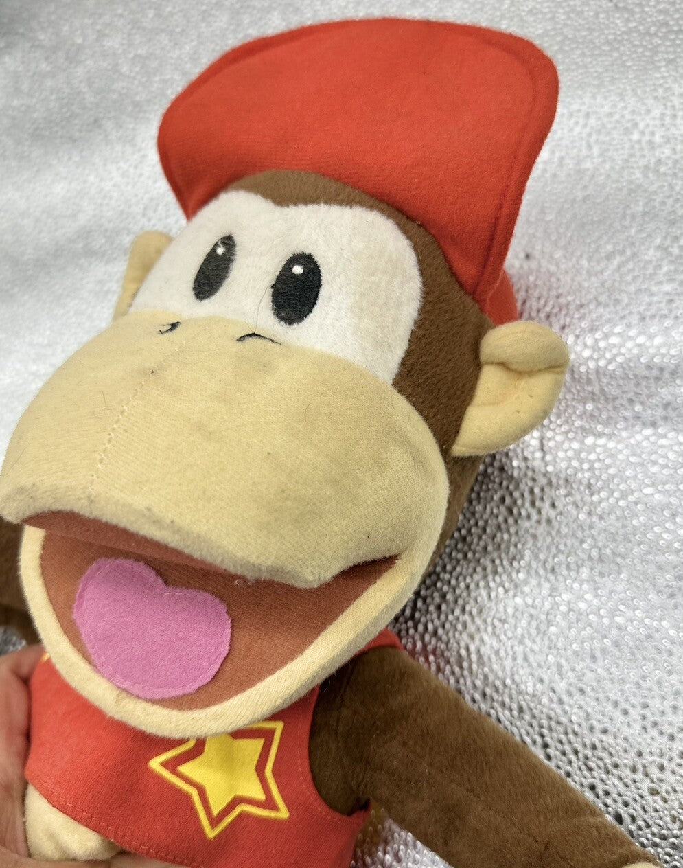 Official Diddy Kong 40cm Plush Toy Nintendo 2008 Mario Brothers Donkey Kong