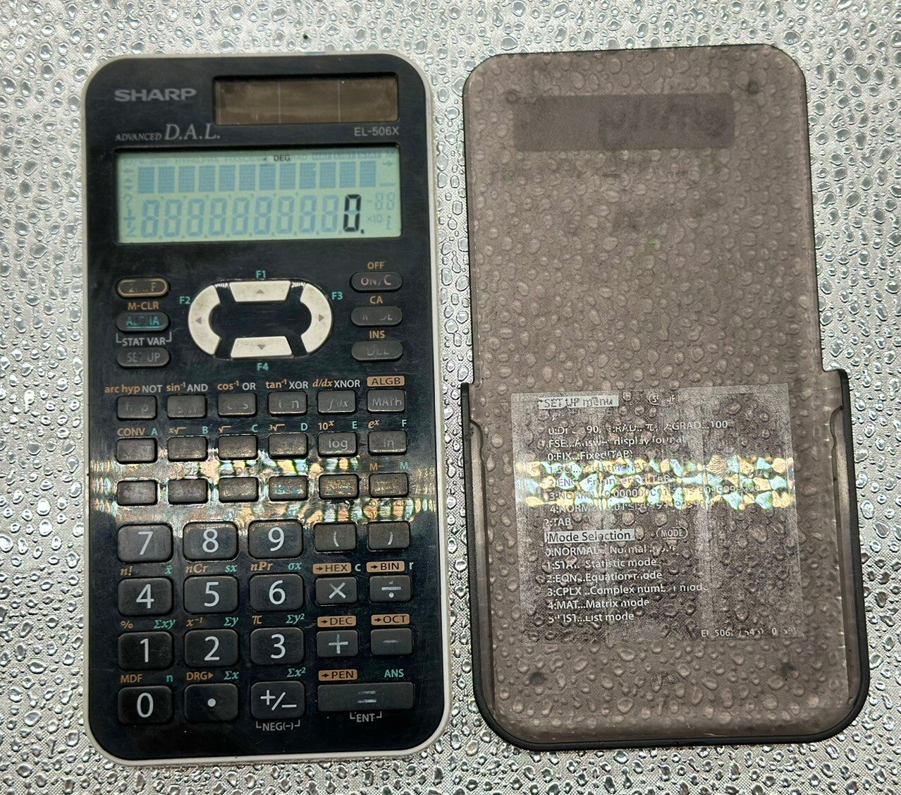 Sharp EL-506X Scientific Calculator In OK Condition 3259