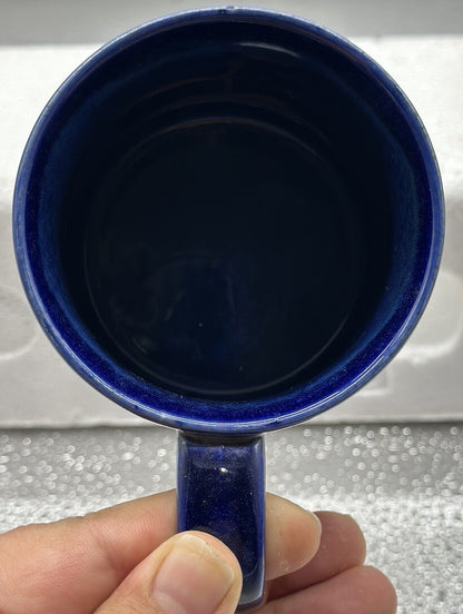1977 Cobalt Blue MUG To Commemorate the Silver Jubilee' Queen Coronation 5482
