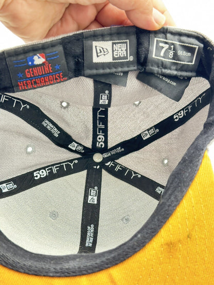 New York Baseball Grey Size 57cm Cap/Hat /Baseball Cap/Snapback In Good Con 3562