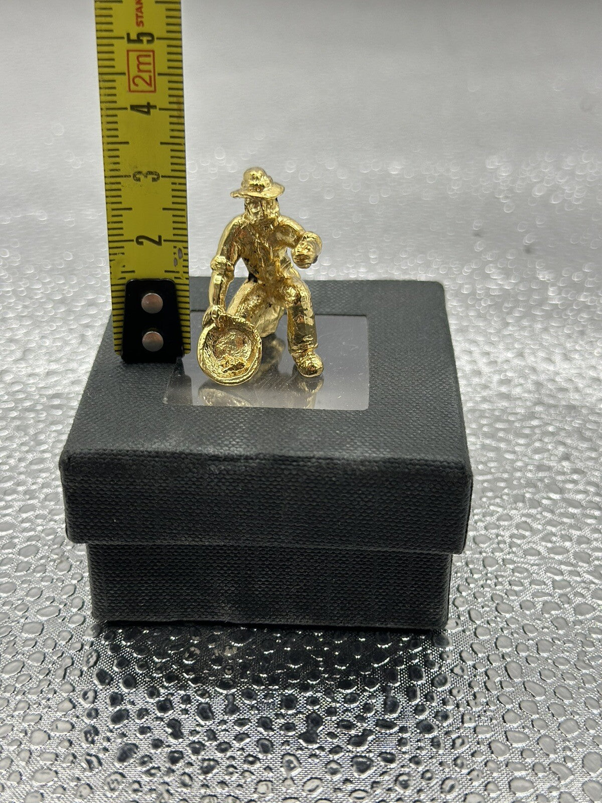 Gold Panner 22k Gold Plated Figure Made In Australia KFGF88130 In VGC 4798