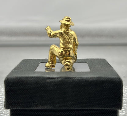 Gold Panner 22k Gold Plated Figure Made In Australia KFGF88130 In VGC 4798