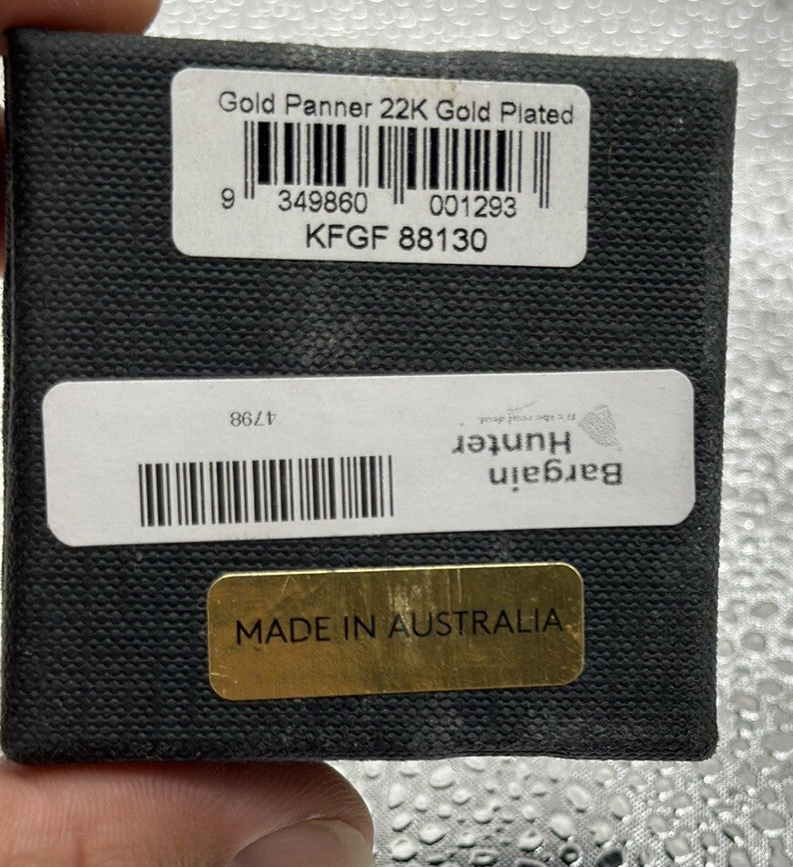 Gold Panner 22k Gold Plated Figure Made In Australia KFGF88130 In VGC 4798