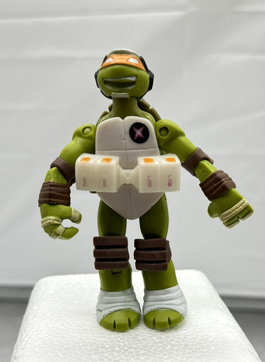 2013 TMNT Ninja Turtles DIMENSION X Fugitoid Ship Michelangelo Figure 11 cm 5094