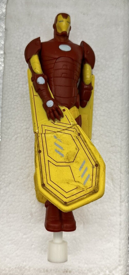 Iron Man 2014 Spinner Flyer Toy Missing Launcher 17cm In Good Condition 5101