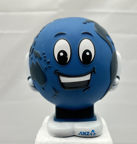 ANZ Bank World Globe Earth Money Box - Collectable 14cm - Good Condition - 4918