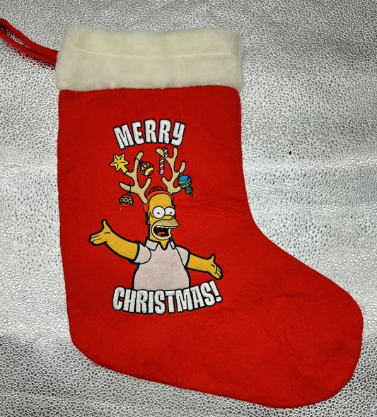 The Simpson Merry Christmas Hanging Stocking 2010 In Good Condition 2855
