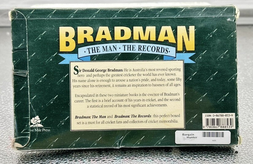 Bradman: The Man The Records Book Sir Donald Don Bradman In Good Condition 4823