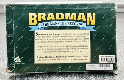 Bradman: The Man The Records Book Sir Donald Don Bradman In Good Condition 4823