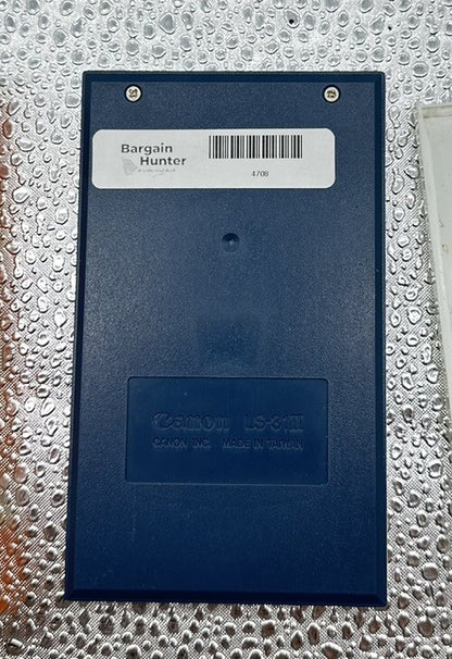 Calculator Calculatrice Ancienne Rare Vintage CANON LS-31 II SOLAR 4708