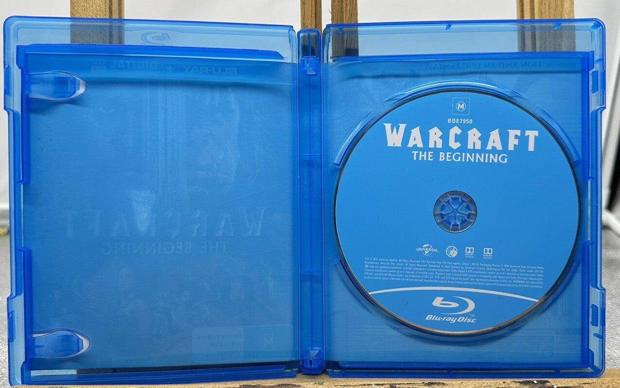 Warcraft The Beginning Blu-Ray In Good Condition