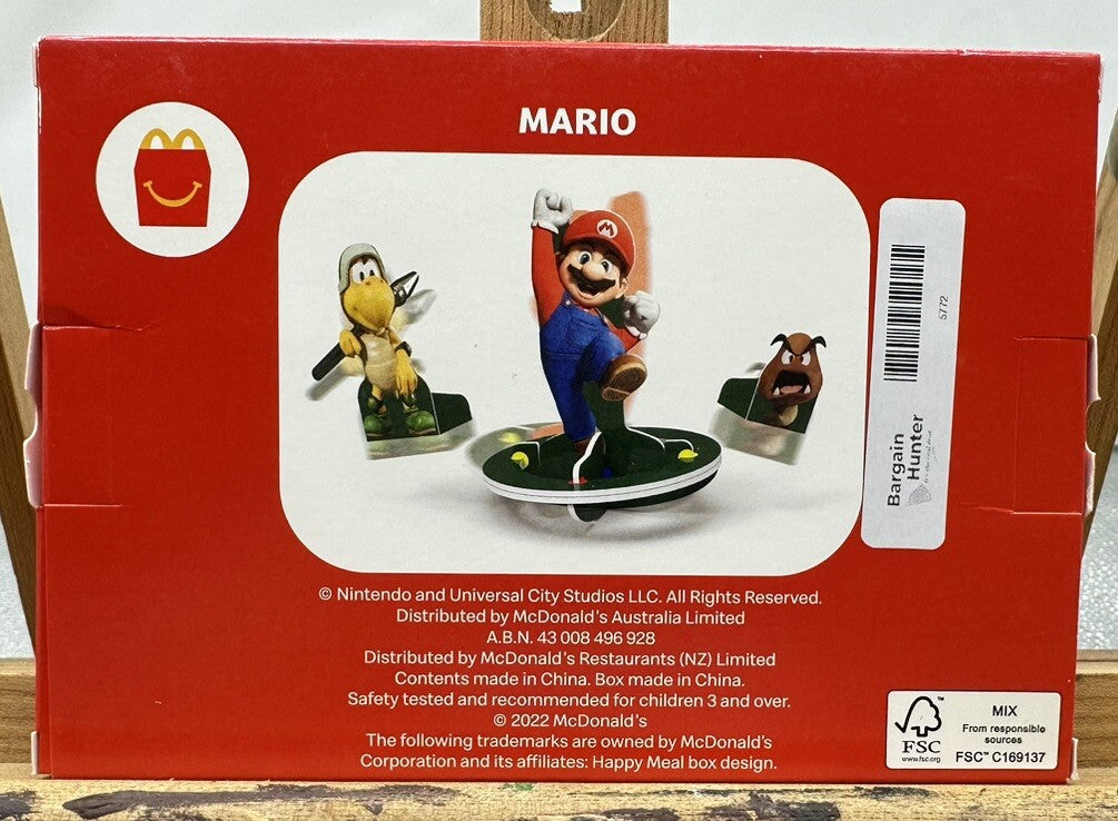 The Super Mario Bros Movie Toy Mario - McDonalds Toy In Good Condition 5777/5772