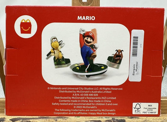 The Super Mario Bros Movie Toy Mario - McDonalds Toy In Good Condition 5777/5772
