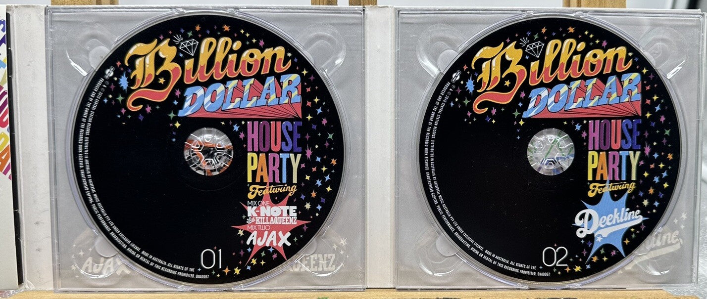 BILLION DOLLAR HOUSE PARTY 2010 CD Ajax Deekline K-Note ft. Killerqueenz 5769