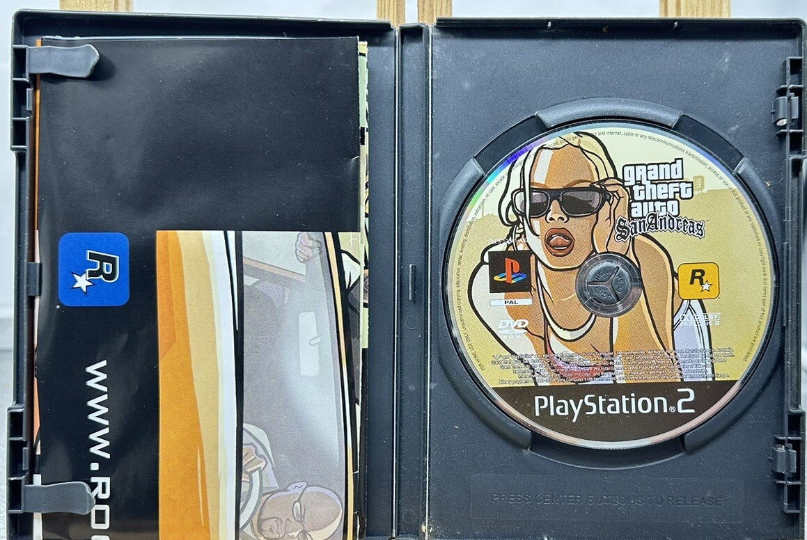 Grand Theft Auto San Andreas Playstation 2 PS2 Game PAL Tested & Working 5873