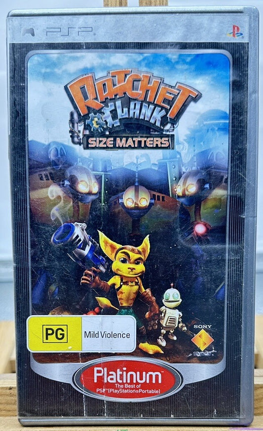 Ratchet & Clank SIze Matters PAL Playstation PSP Complete In OK Condition 5867