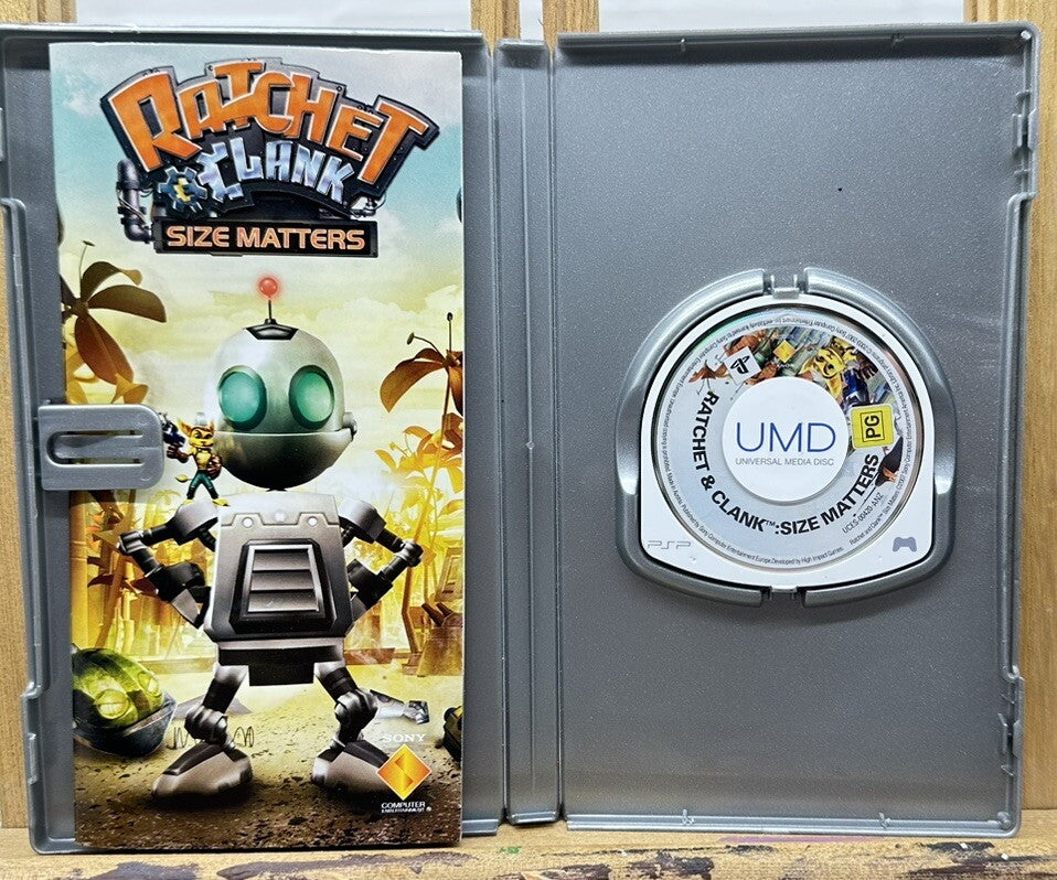 Ratchet & Clank SIze Matters PAL Playstation PSP Complete In OK Condition 5867