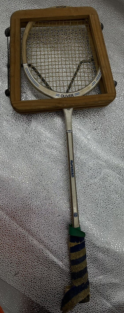 Oliver Squash Racquet - 20cm Wide 67cm Length + Cover In Poor Condition 4916