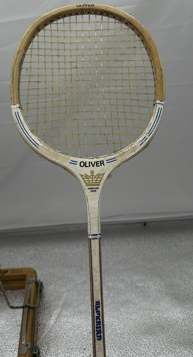 Oliver Squash Racquet - 20cm Wide 67cm Length + Cover In Poor Condition 4916