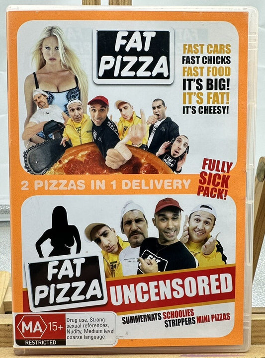 Fat Pizza and Fat Pizza Uncensored 2 DVD In Good Condition