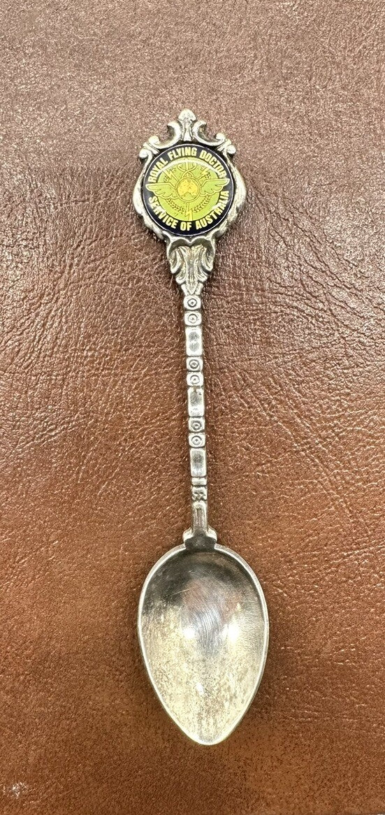 Souvenir Spoon Royal Flying Doctor Service Of Australia silver plated In OK Cond
