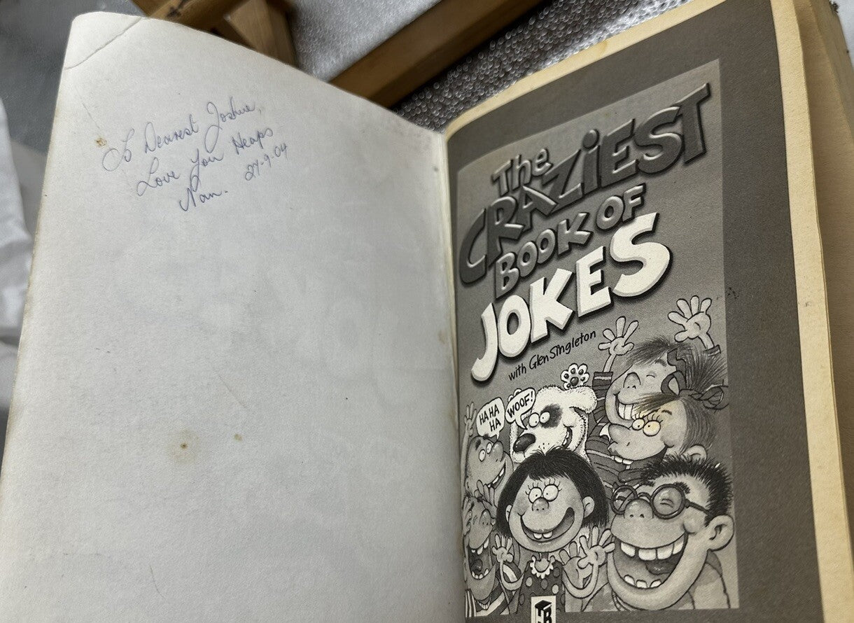 The Craziest Book Of Jokes With Glen Singleton In OK Condition