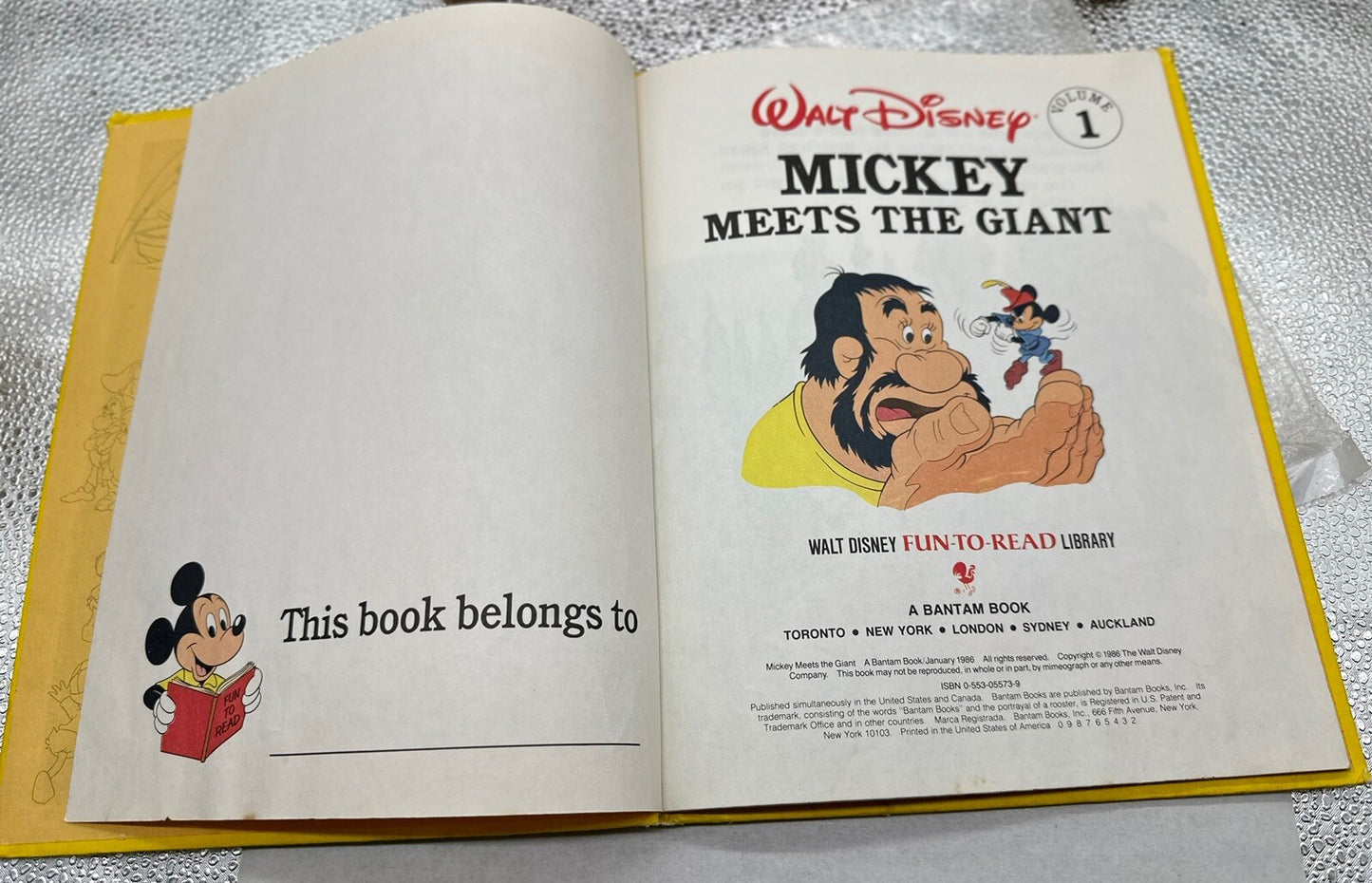 Walt Disney Mickey Meets The Giant Volume 1 In Good Condition