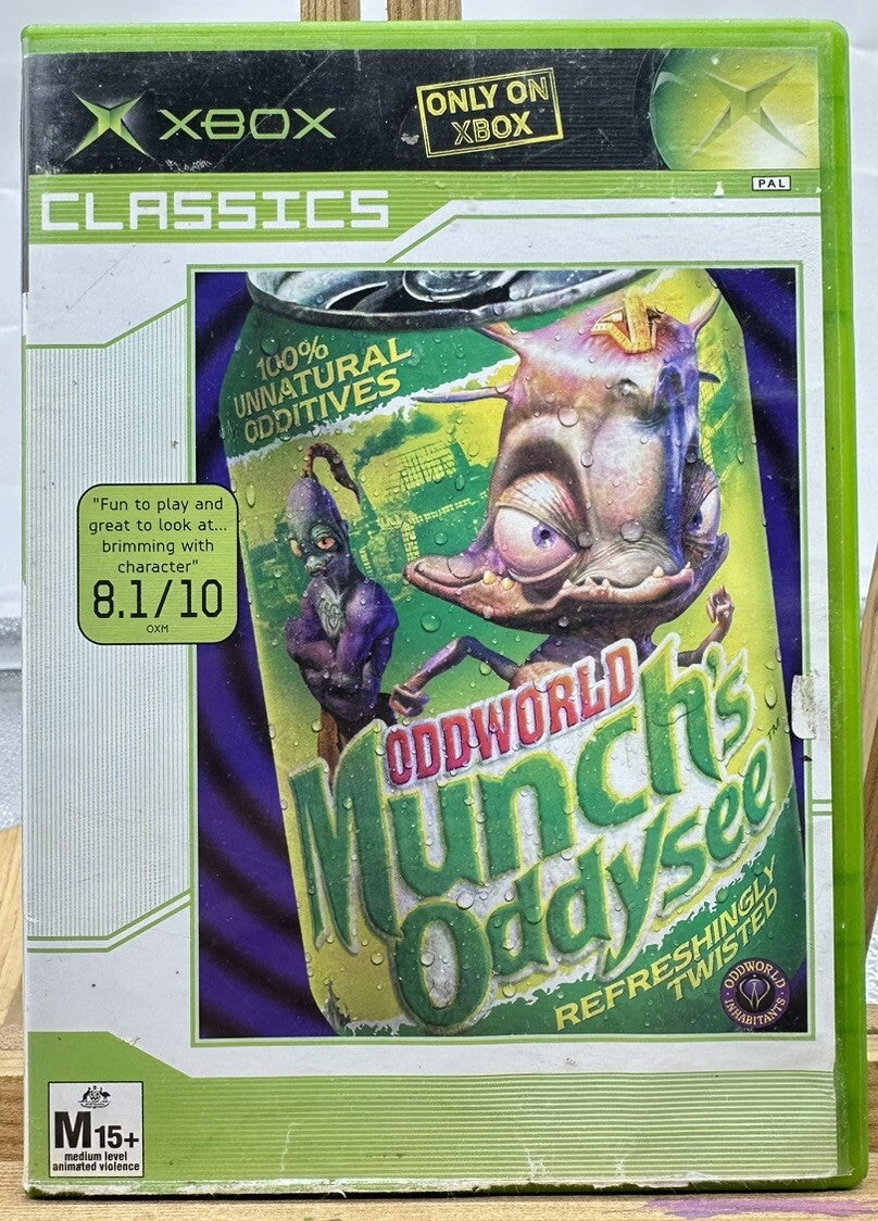 Oddworld Munch's Oddysee Xbox Original Game Incomplete No Manual In GC 5534