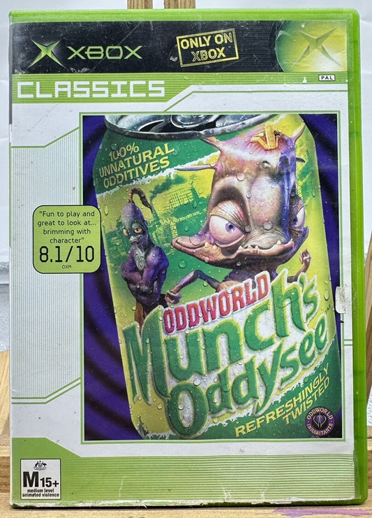 Oddworld Munch's Oddysee Xbox Original Game Incomplete No Manual In GC 5534